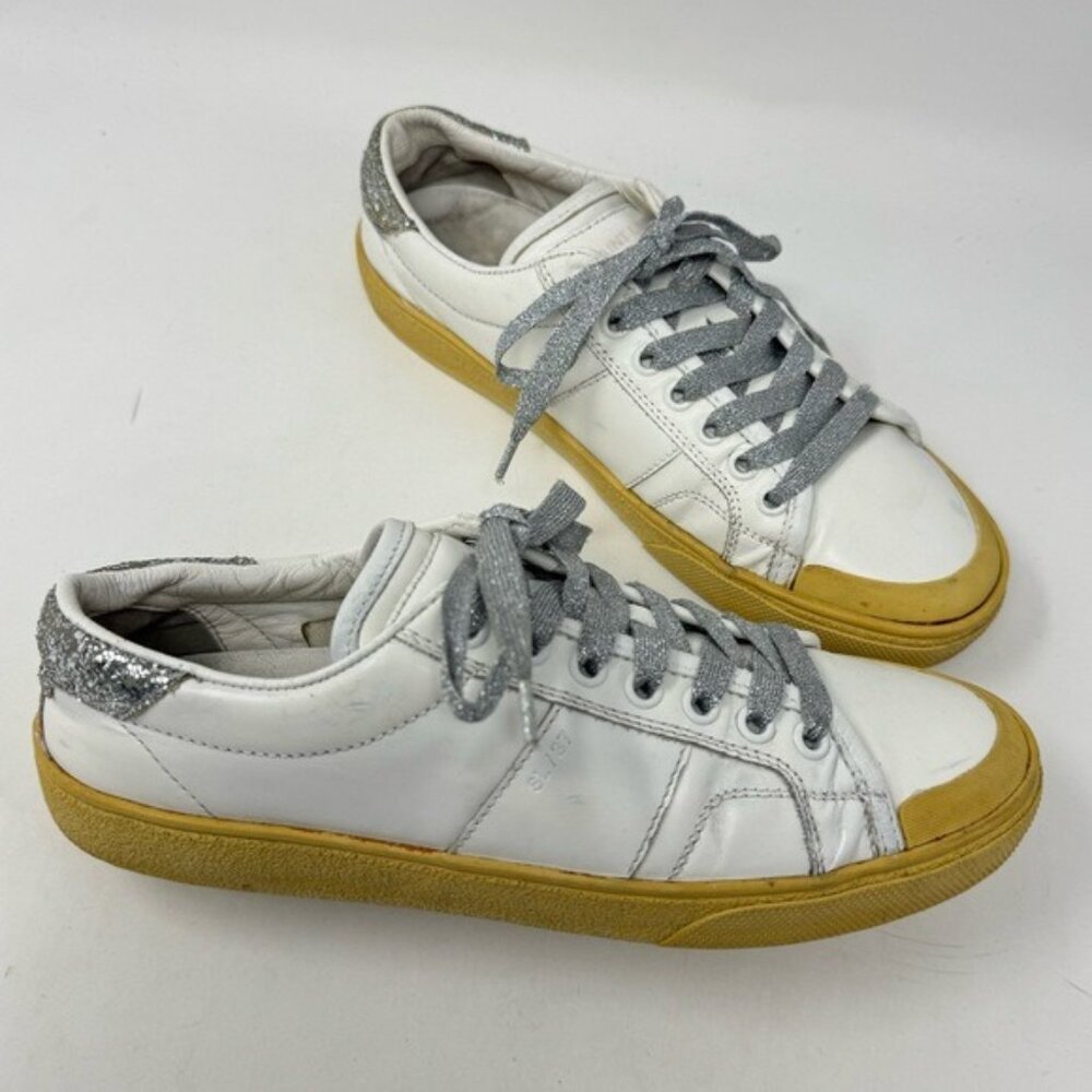 Authentic Saint Laurent leather Sneakers size EU 37/ 7 US
